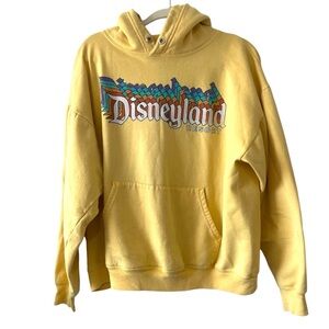 Disneyland Retro Yellow Sweatshirt with Multicolor Logo - Disney